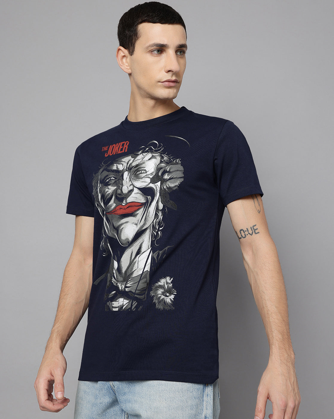 Joker Graphic Printed Regular Fit Tshirt Men