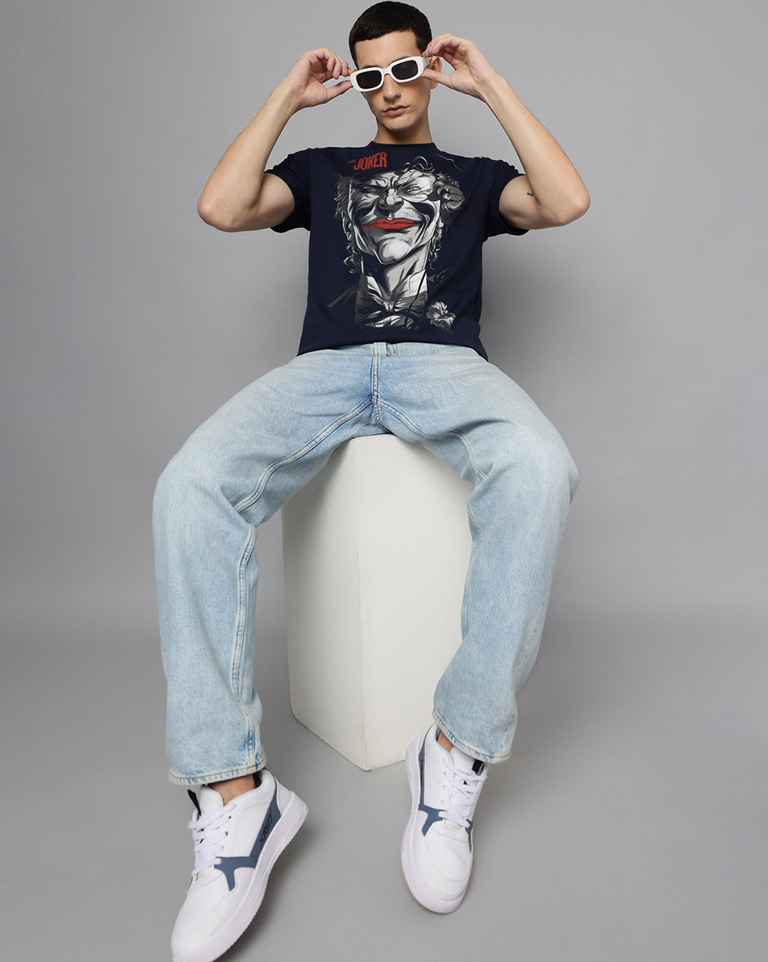 Joker Graphic Printed Regular Fit Tshirt Men