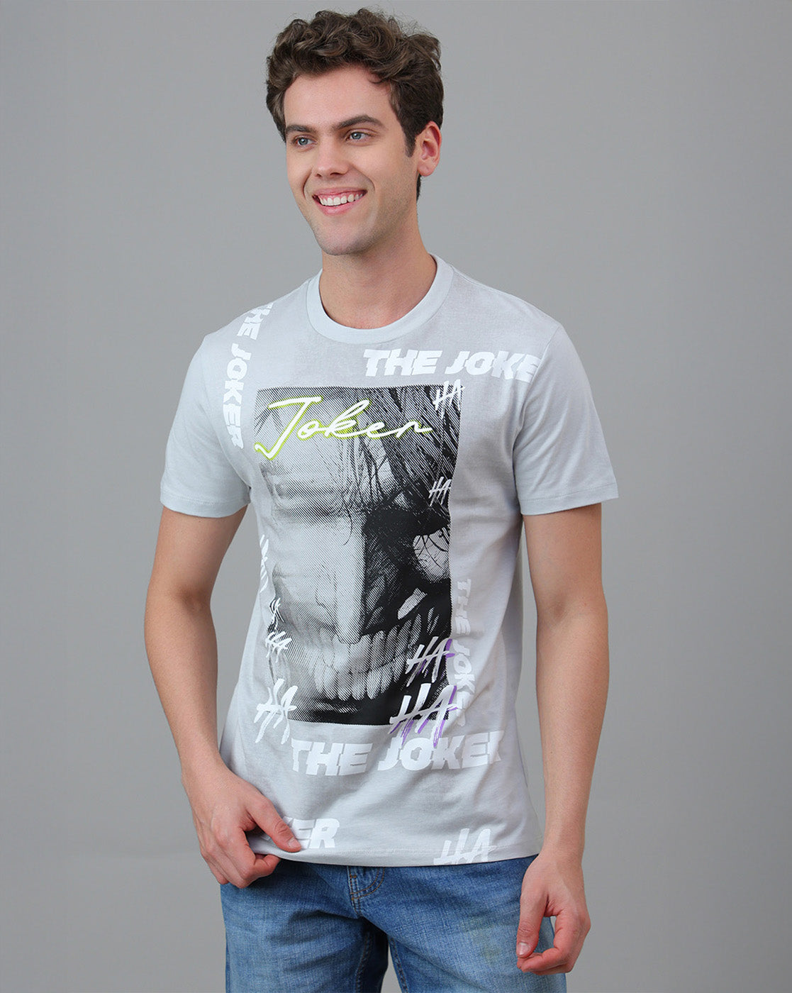 Joker Printed Regular Fit Tshirt For Men