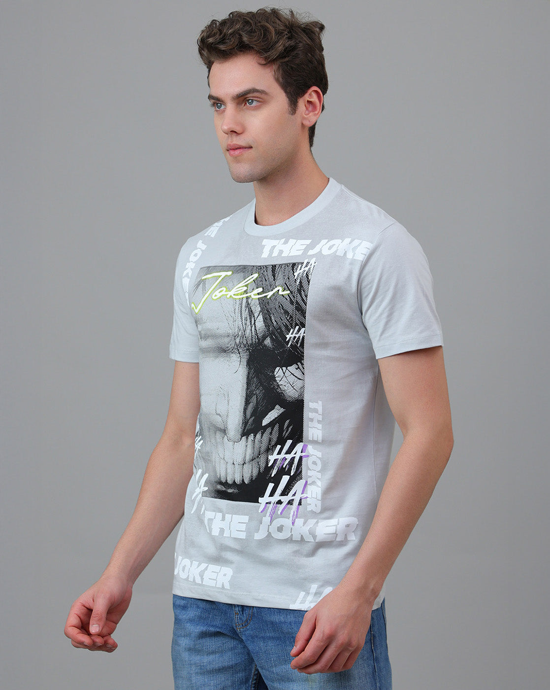 Joker Printed Regular Fit Tshirt For Men