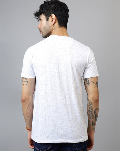 Joker Regular Fit Round Neck White Tshirt  Young Men
