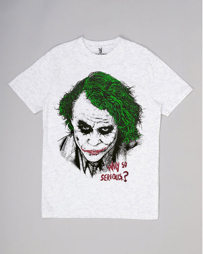 Joker Regular Fit Round Neck White Tshirt  Young Men