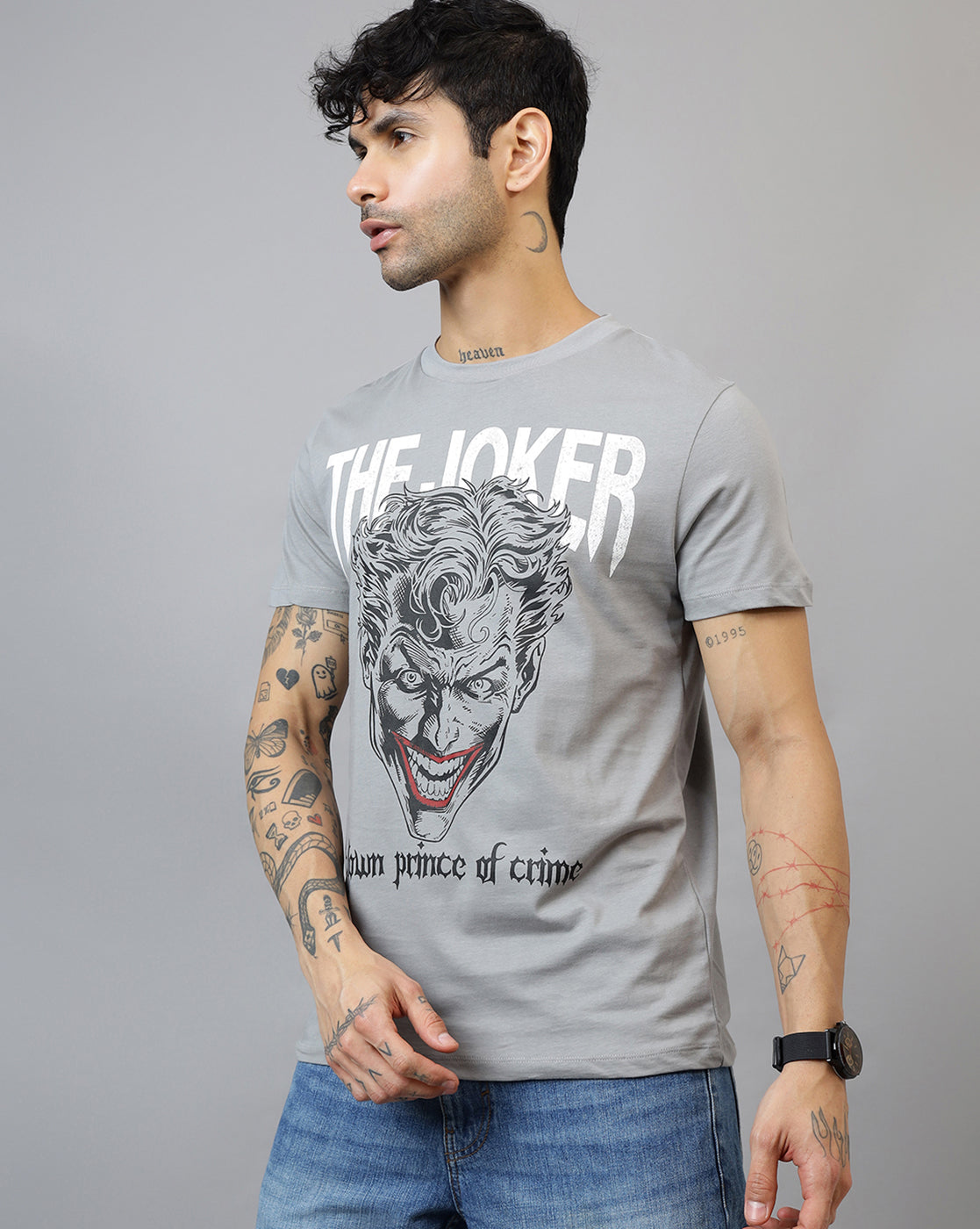 Joker Printed Regular Fit Tshirt For Men