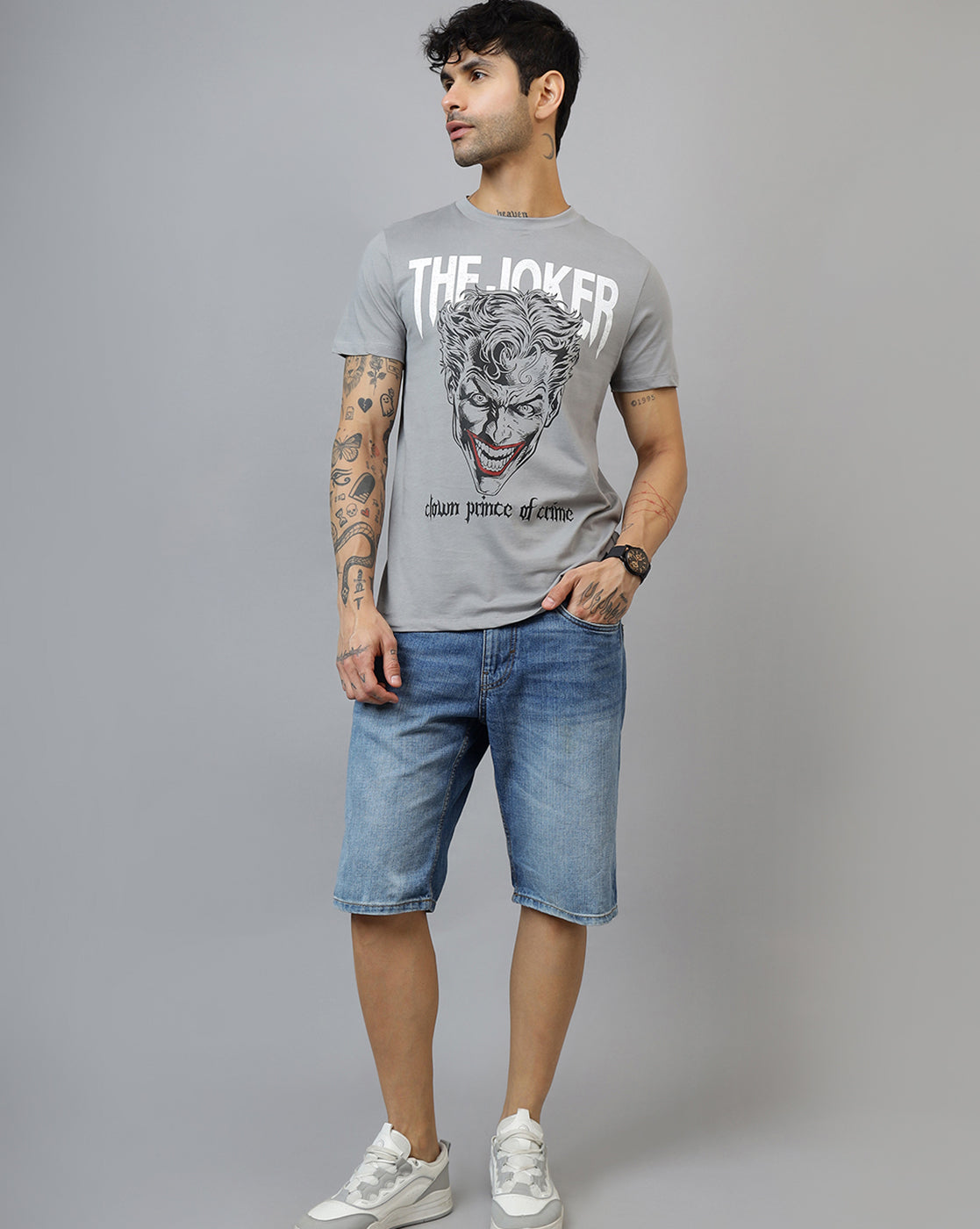 Joker Printed Regular Fit Tshirt For Men