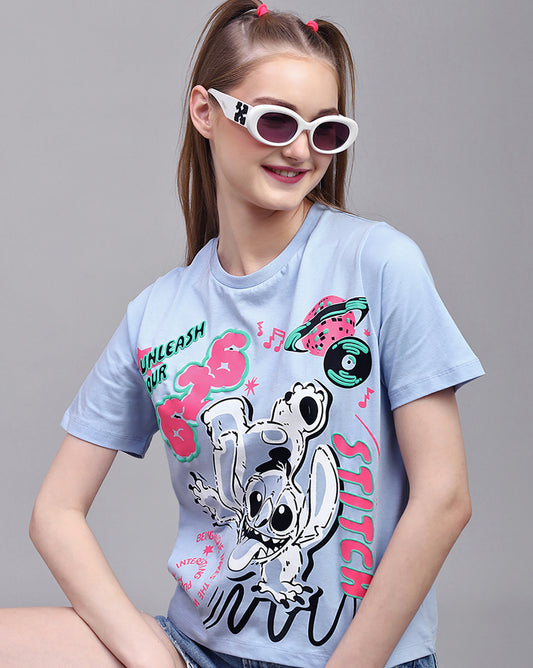 Lilo & Stitch Regular Fit Tshirt For Women