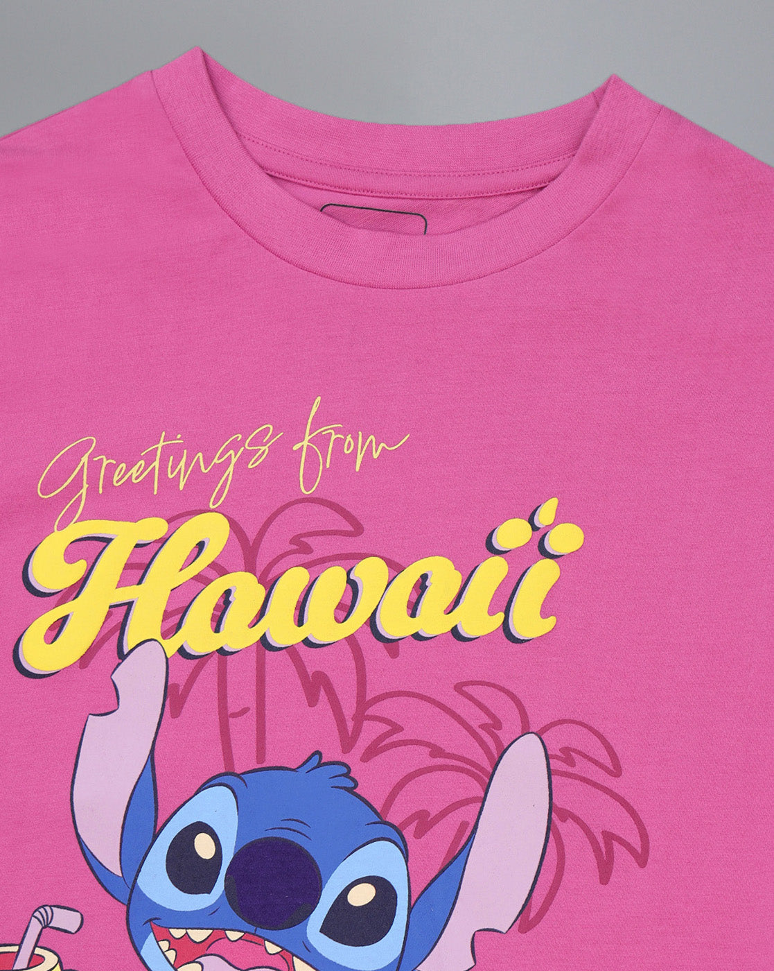 Lilo & Stitch Printed Regular Fit Tshirt For Women
