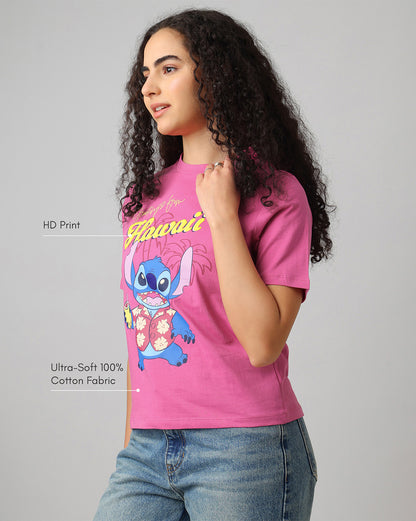 Lilo & Stitch  Regular Fit Tshirt  Women