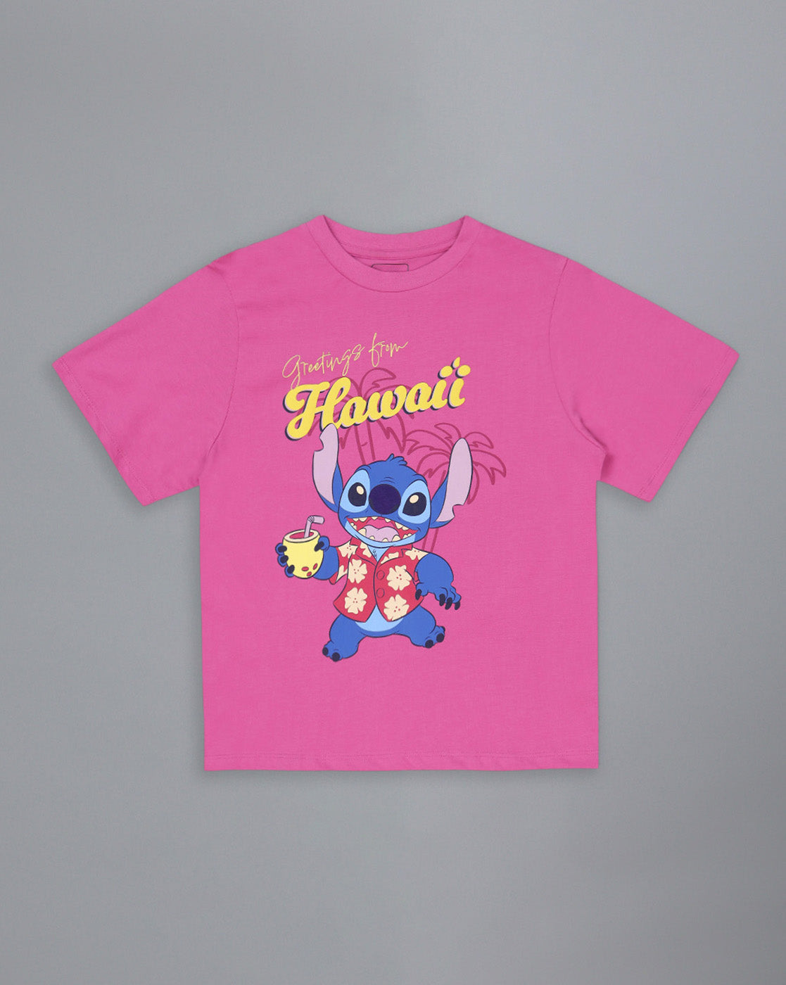 Lilo & Stitch Printed Regular Fit Tshirt For Women