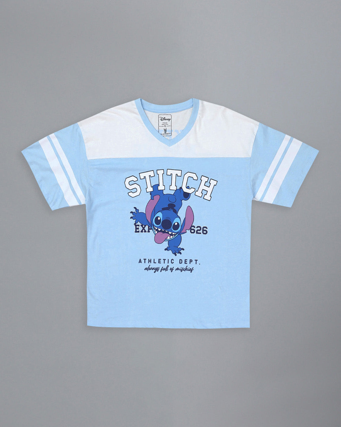 Lilo & Stitch Printed Oversized Tshirt For Women
