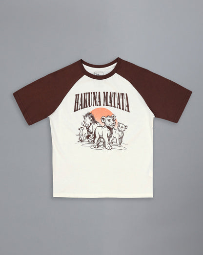 Lion King  Regular Fit Raglan Sleeves Tshirt  Women