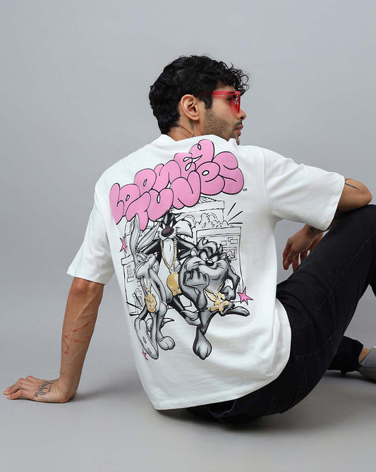 Looney Tunes Printed Oversized Tshirt For Men