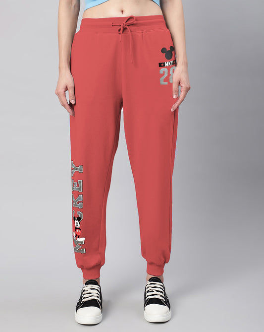 Mickey Mouse Red Jogger Women