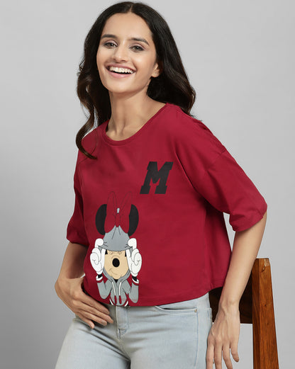 Mickey Boxy Fit Tshirt Women