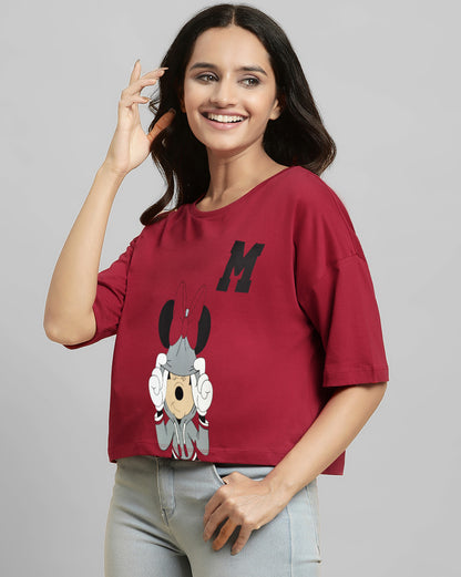 Mickey Boxy Fit Tshirt Women