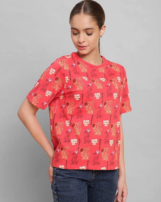 Minnie Mouse Regular Fit Tshirt Women