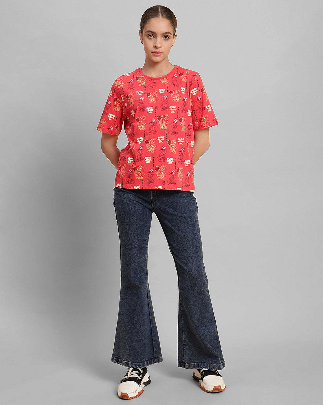 Minnie Mouse Regular Fit Tshirt Women
