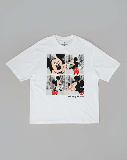 Mickey & Friends Printed Oversized Tshirt For Men