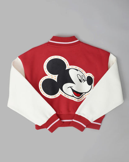 Mickey Mouse Regular Fit Varsity Jacket Women