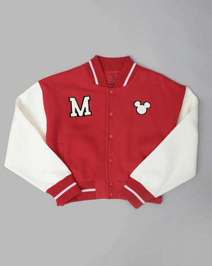 Mickey Mouse Regular Fit Varsity Jacket Women