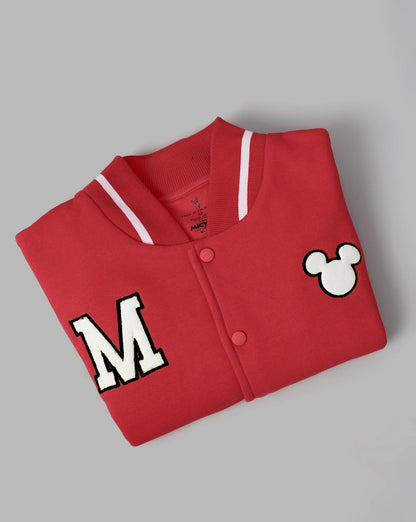 Mickey Mouse Regular Fit Varsity Jacket Women
