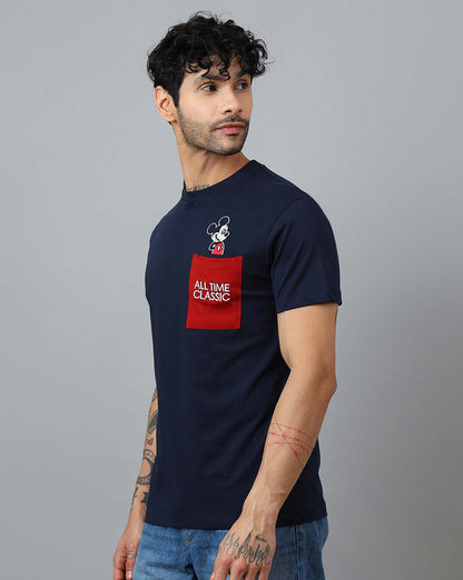 Mickey & Friends Embroidered Regular Fit Tshirt  Men