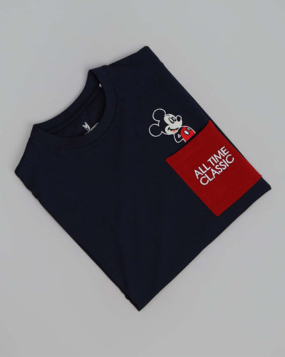 Mickey & Friends Embroidered Regular Fit Tshirt  Men