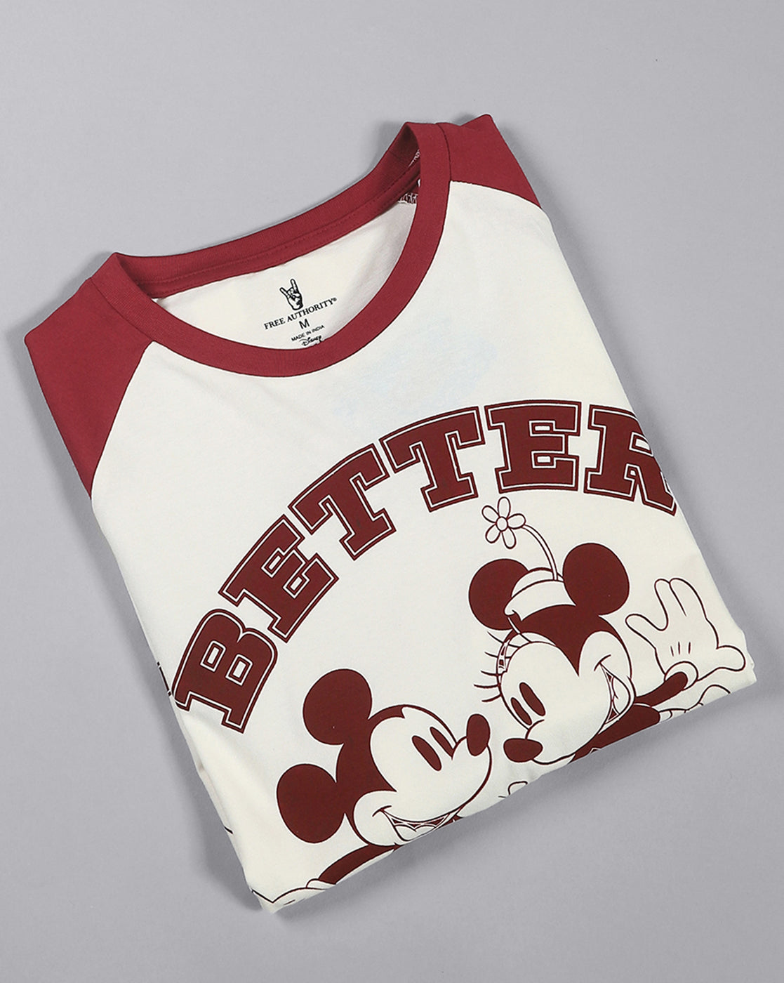 Mickey & Friends Printed Regular Fit Tshirt For Women