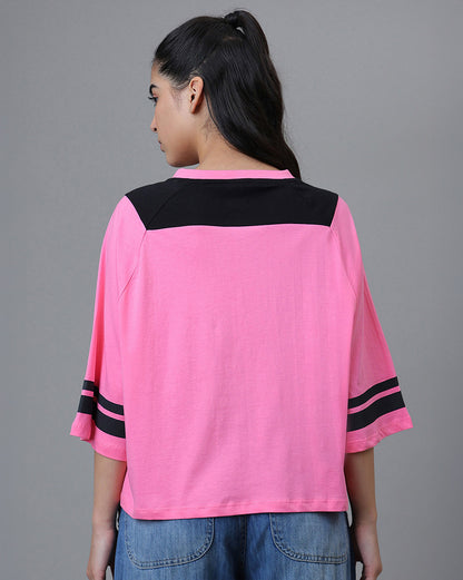 Mickey & Friends  Oversized Raglan Sleeves Tshirt  Women