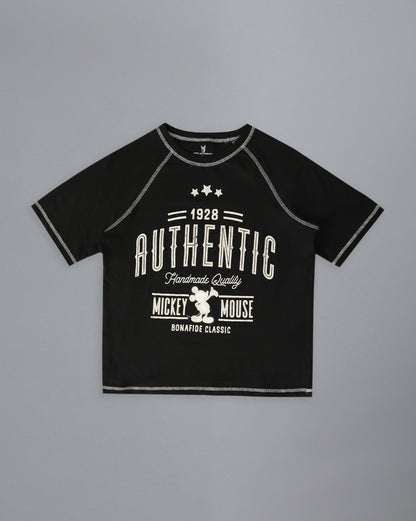 Mickey & Friends  Raglan Sleeves Regular Fit Tshirt  Women