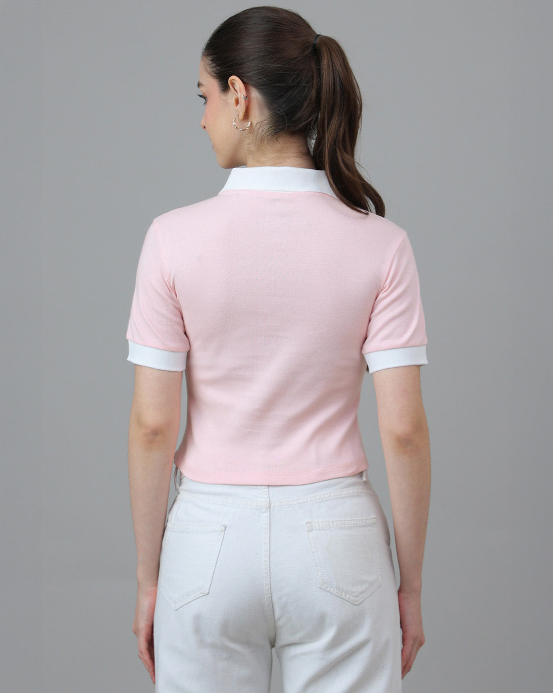 Mean Girls Printed Regular Cropped Polo-Tshirt For Women