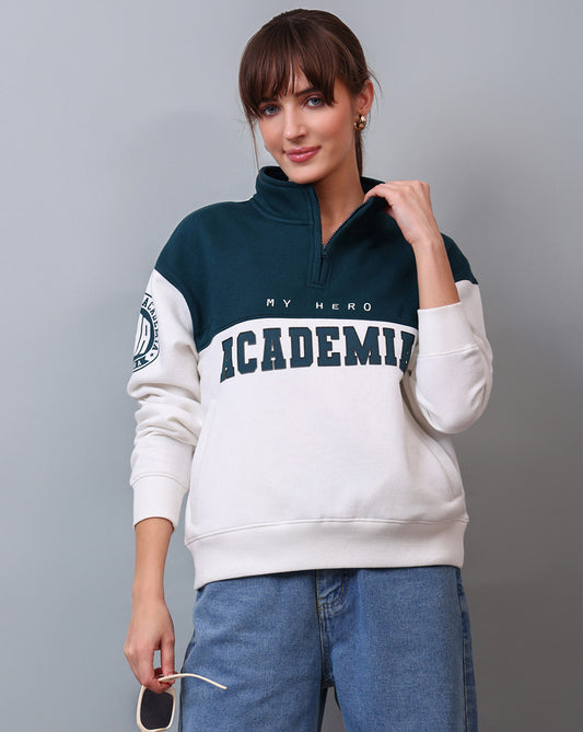 My Hero Academia Printed Relaxed Fit Sweatshirt For Women
