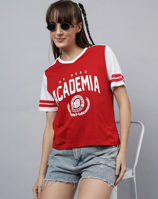 My Hero Academia Printed Regular Fit Tshirt For Women