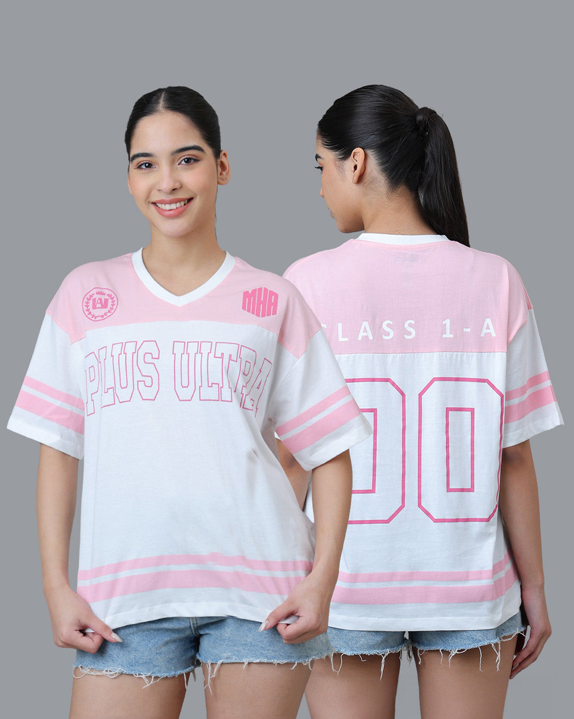 My Hero Academia Printed Oversized Tshirt For Women