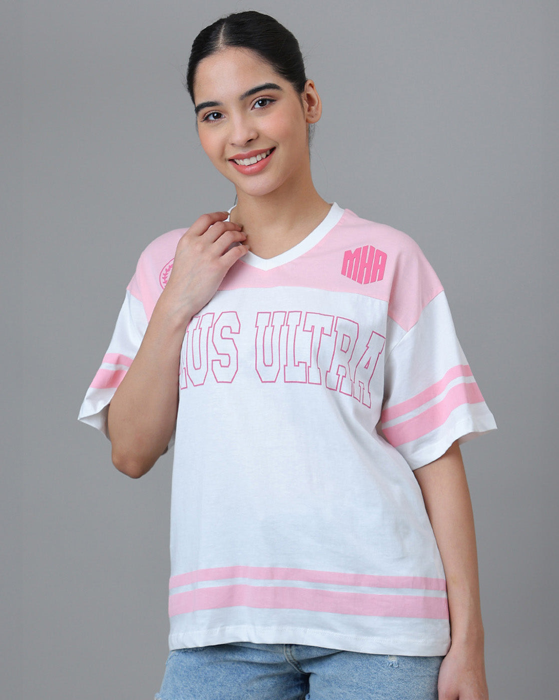 My Hero Academia Printed Oversized Tshirt For Women