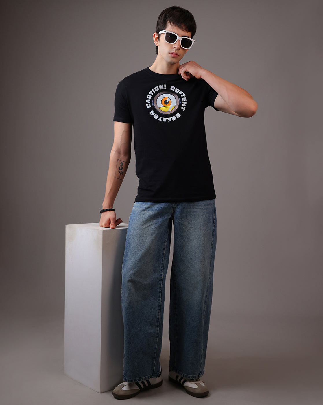 Minions Caution Regular Fit Tshirt Men