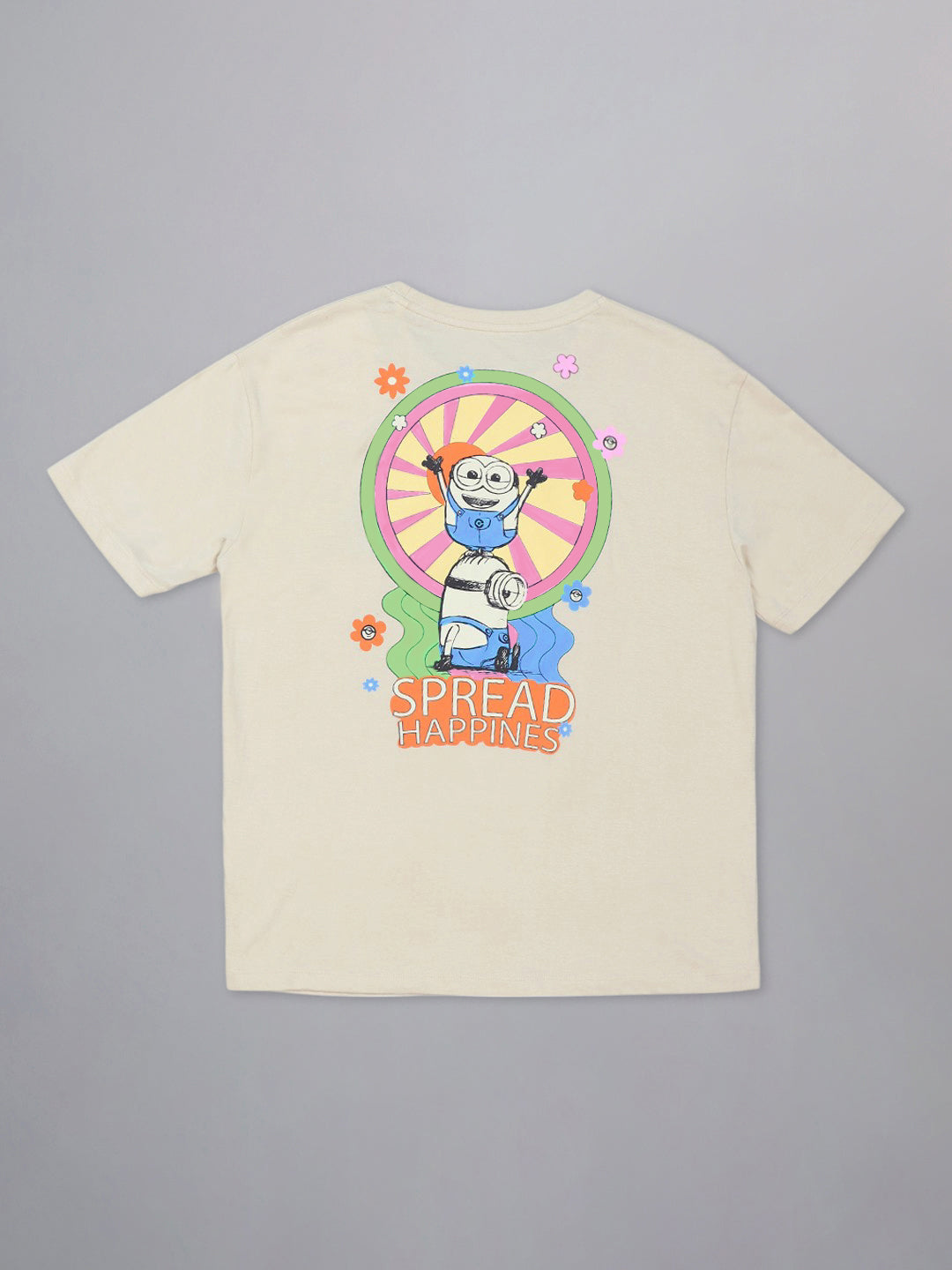 Minions Printed Oversized Tshirt For Women