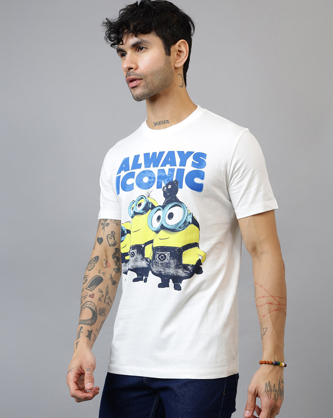 Minions Printed Regular Fit Tshirt For Men