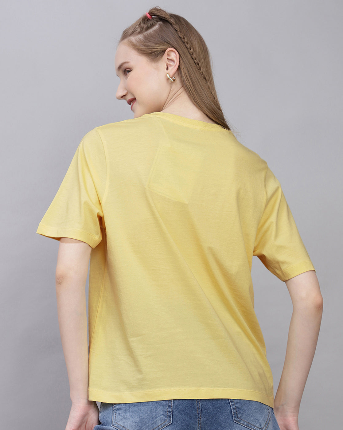 Minions Printed Regular Fit Tshirt For Women