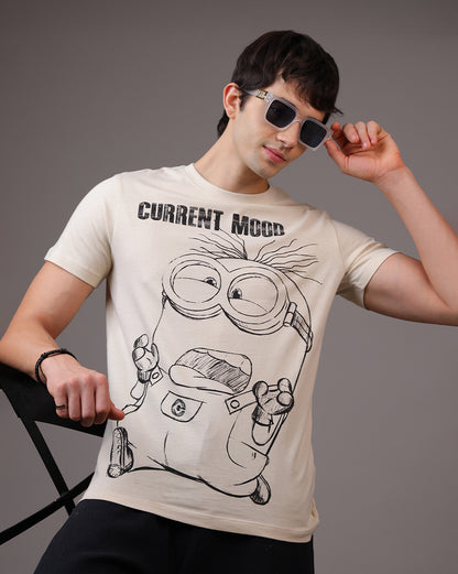 Minions Current Mood Regular Fit Tshirt Men