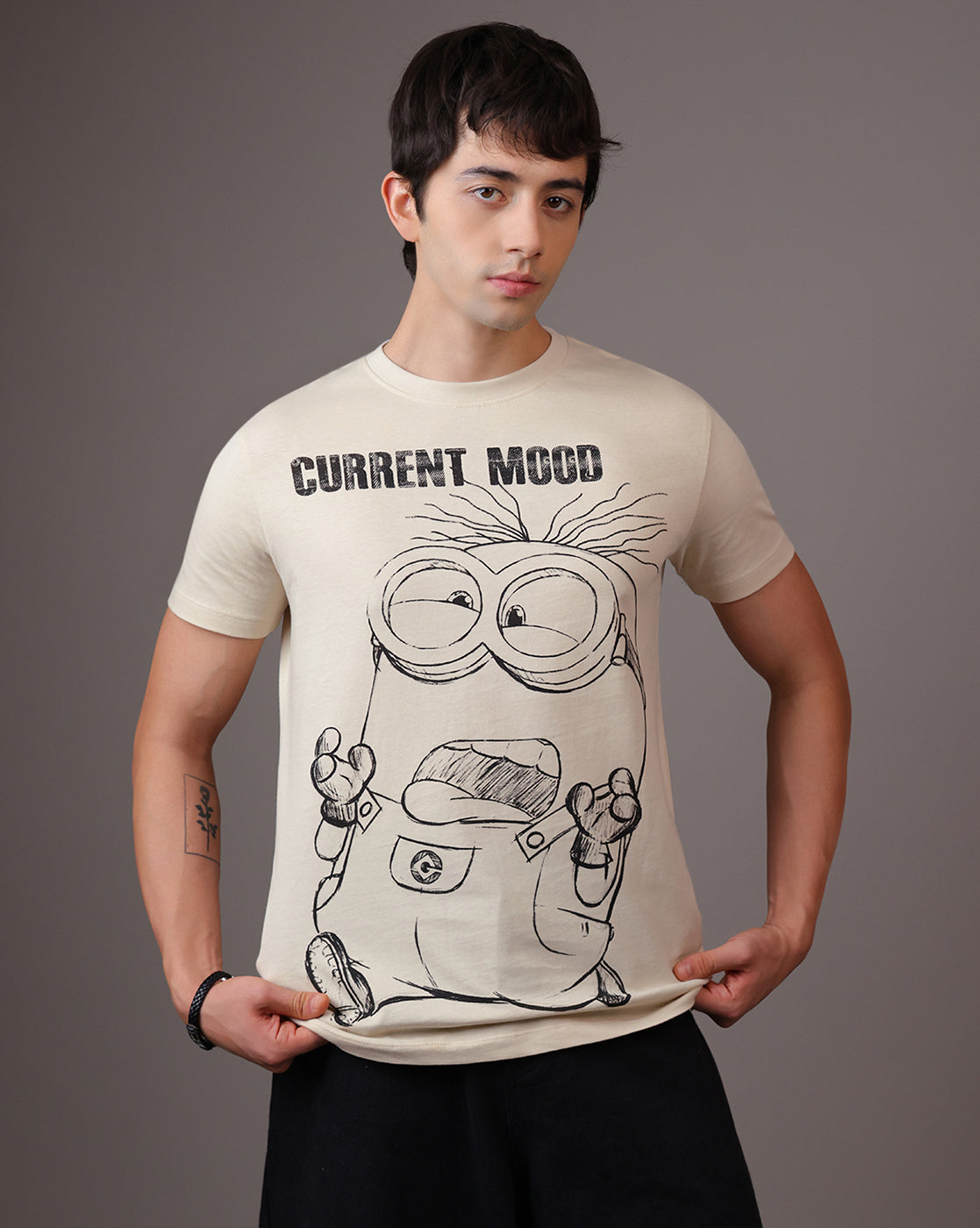 Minions Current Mood Regular Fit Tshirt Men