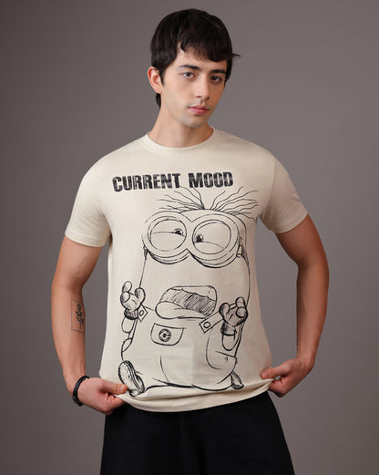 Minions Current Mood Regular Fit Tshirt Men