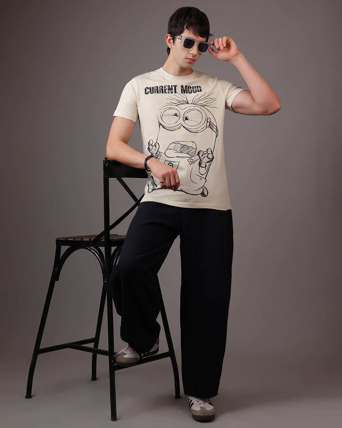 Minions Current Mood Regular Fit Tshirt Men