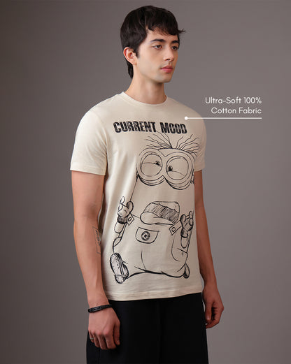 Minions Current Mood Regular Fit Tshirt Men