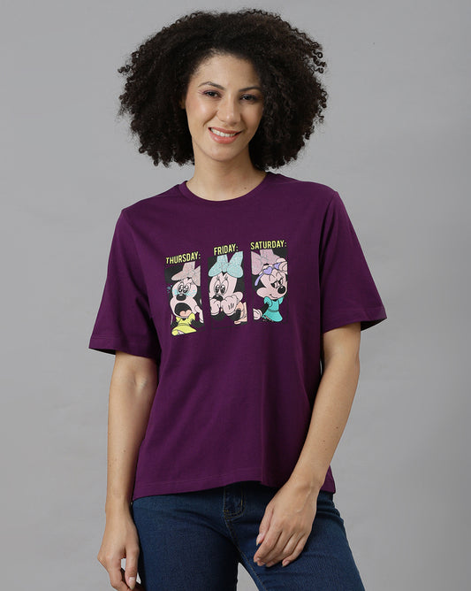 Minnie Mouse Regular Fit Tshirt Women