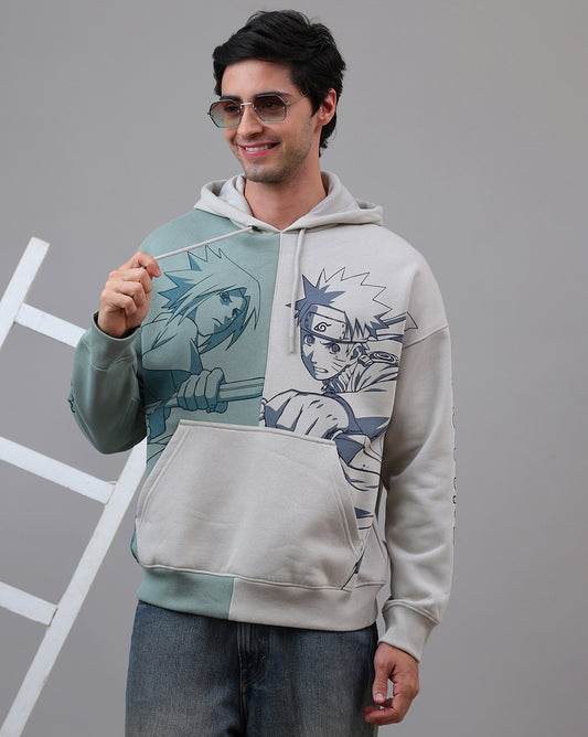 Naruto Printed Oversized Hoodie For Men