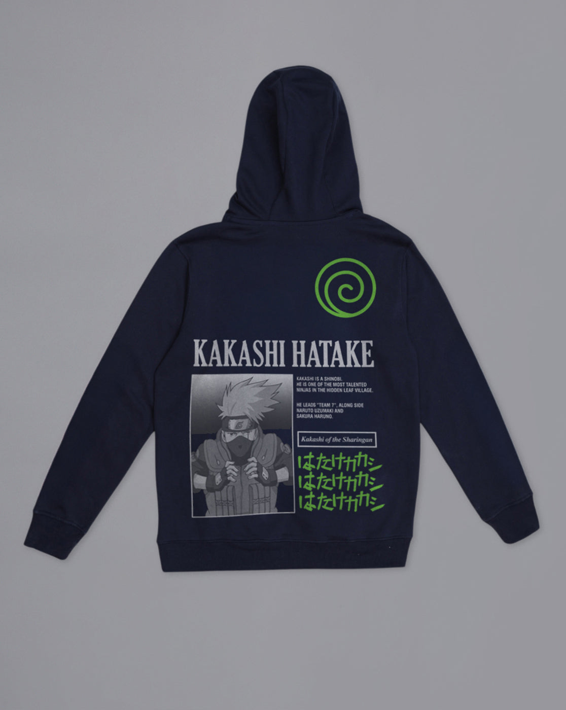 Naruto Kakashi Printed Regular Fit Hoodie For Men