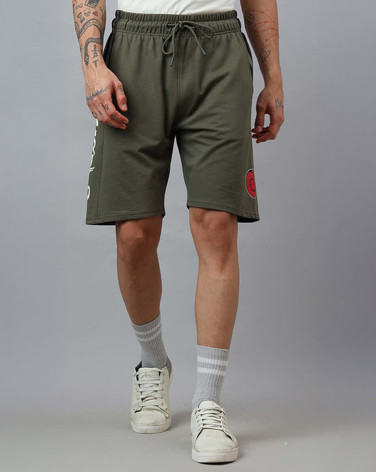 Naruto Printed Regular Fit Shorts For Men