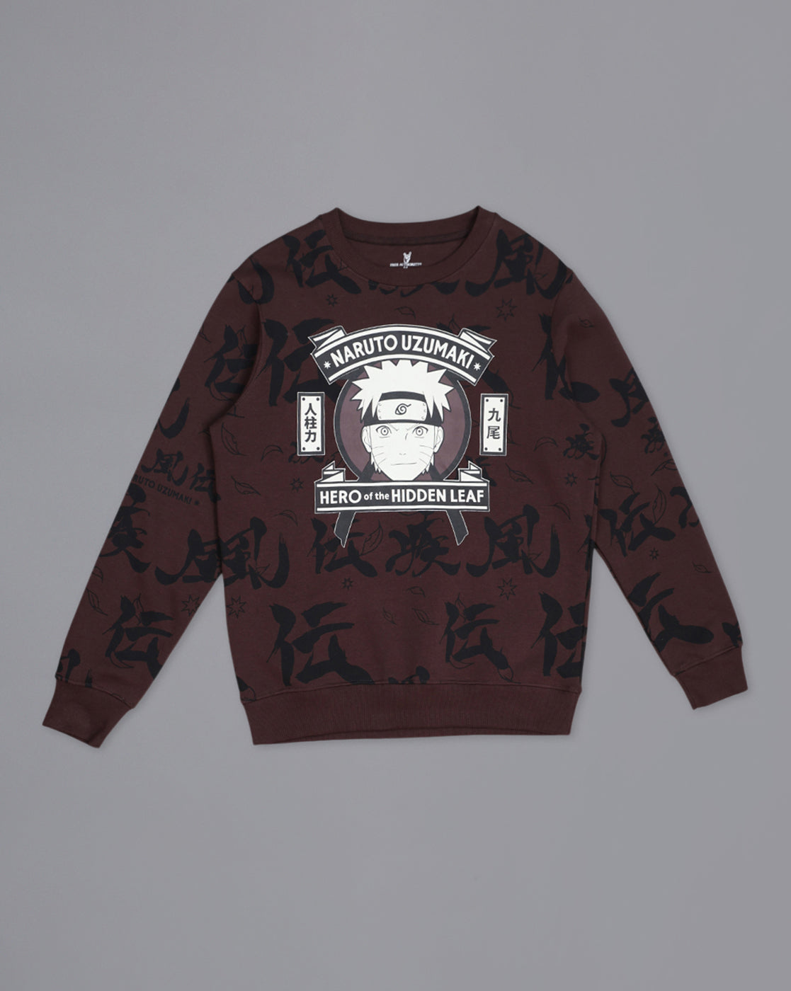 Naruto Printed Regular Fit Sweatshirt For Men