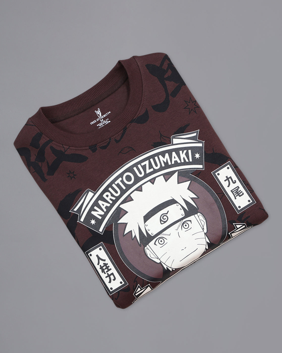 Naruto Printed Regular Fit Sweatshirt For Men