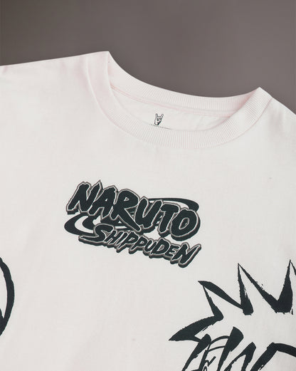 Naruto Anime  Regular Fit Off White Sweatshirt  Men